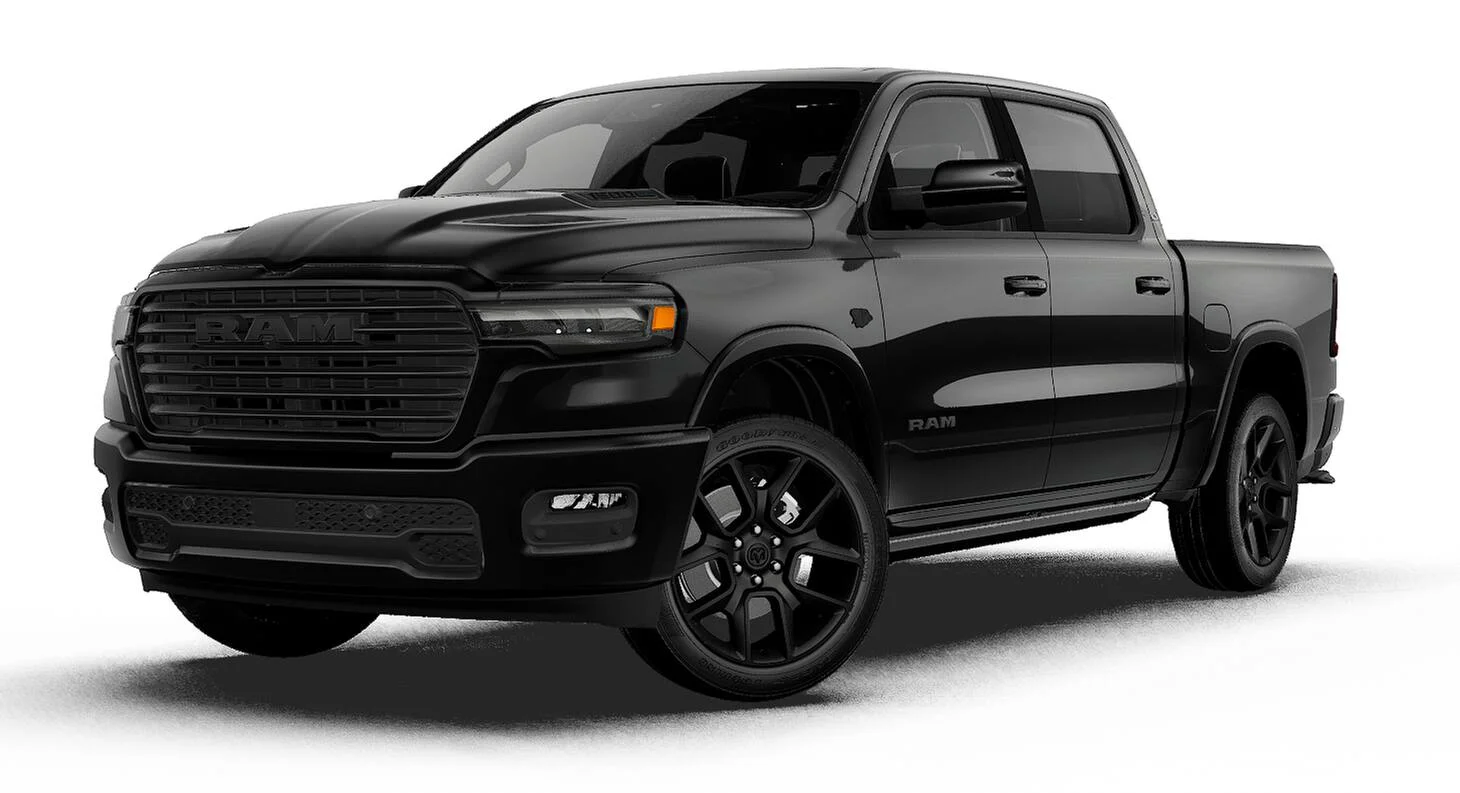 New 2027 Diamond Black Crystal Pearl-Coat Exterior Paint RAM LARAMIE image 13