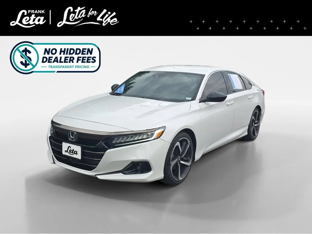 Certified Used 2022 Platinum White Pearl Honda 1.5T SPORT image 26