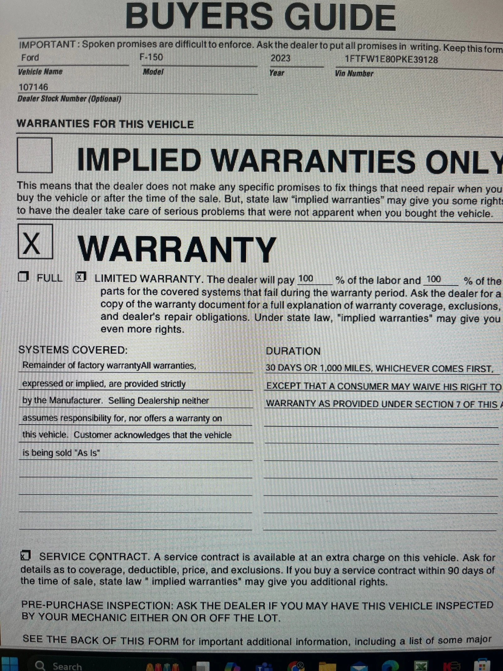 Used 2023 Antimatter Blue Metallic Ford XLT 4WD image 11