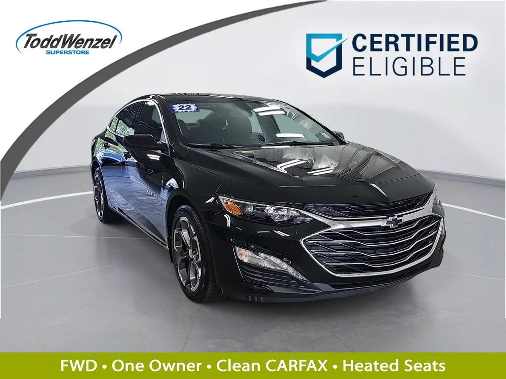 Certified Used 2022 Black Chevrolet LT image 1