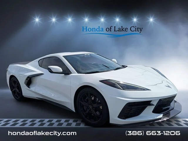 Used 2020 Arctic White Chevrolet Stingray image 1