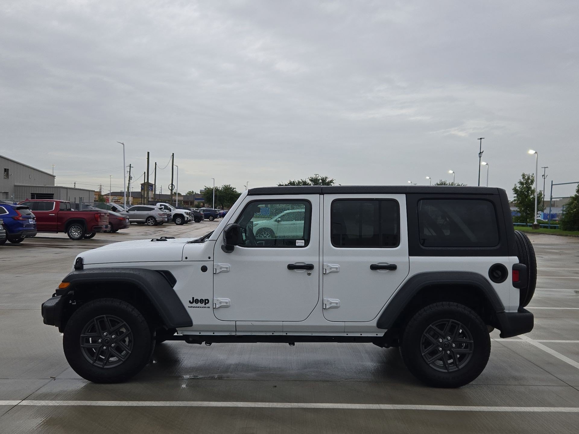 Used 2025 Bright White Clearcoat Jeep Sport S image 6