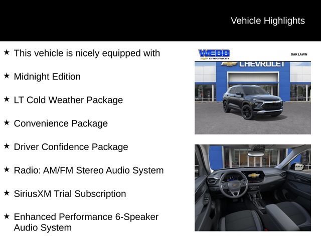 New 2026 Mosaic Black Metallic Chevrolet LT image 2