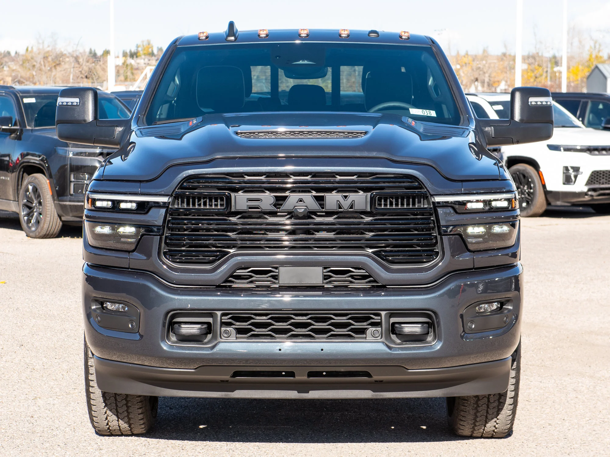 New 2027 Blue RAM Laramie Night* Mega Cab 4x4, Sunroof, Heated Leather, 5th Wheel Prep image 9