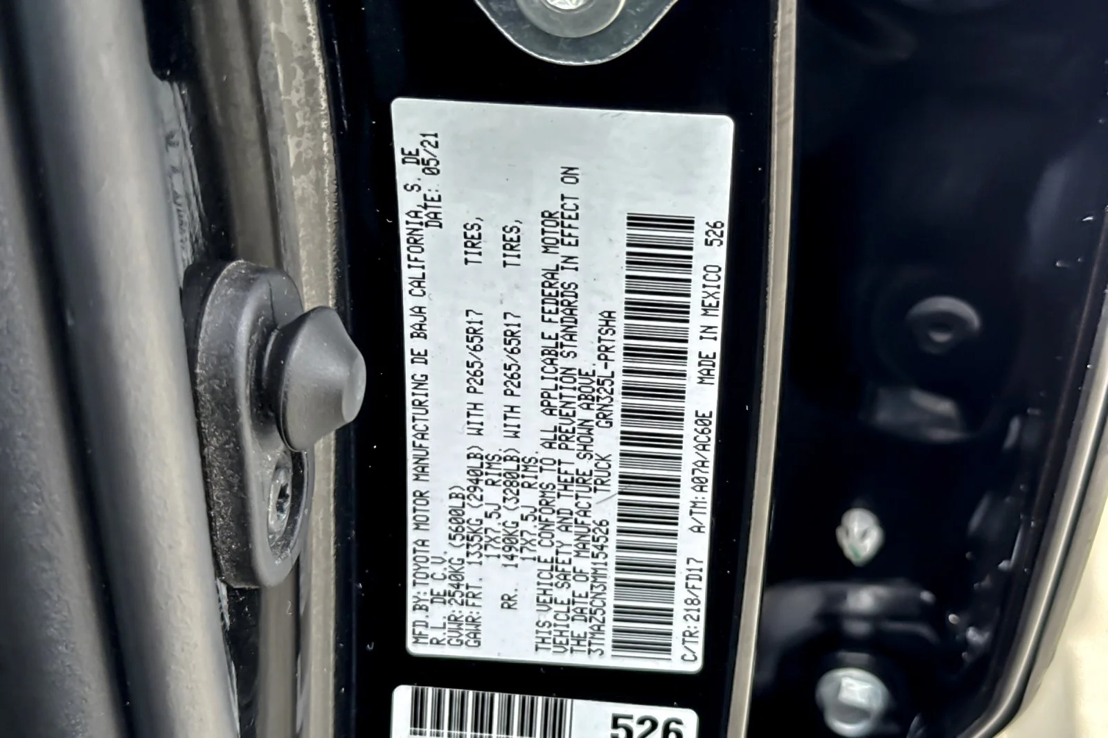 Certified Used 2021 MIDNIGHT BLACK Toyota TRD Sport image 26