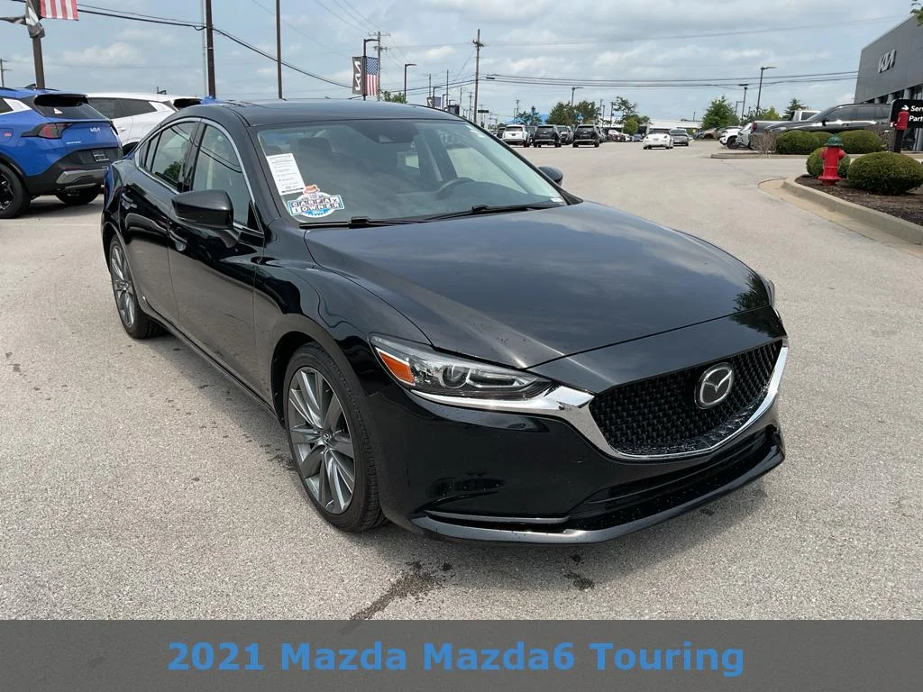 Used 2021 Jet Black Mica Mazda Touring image 2