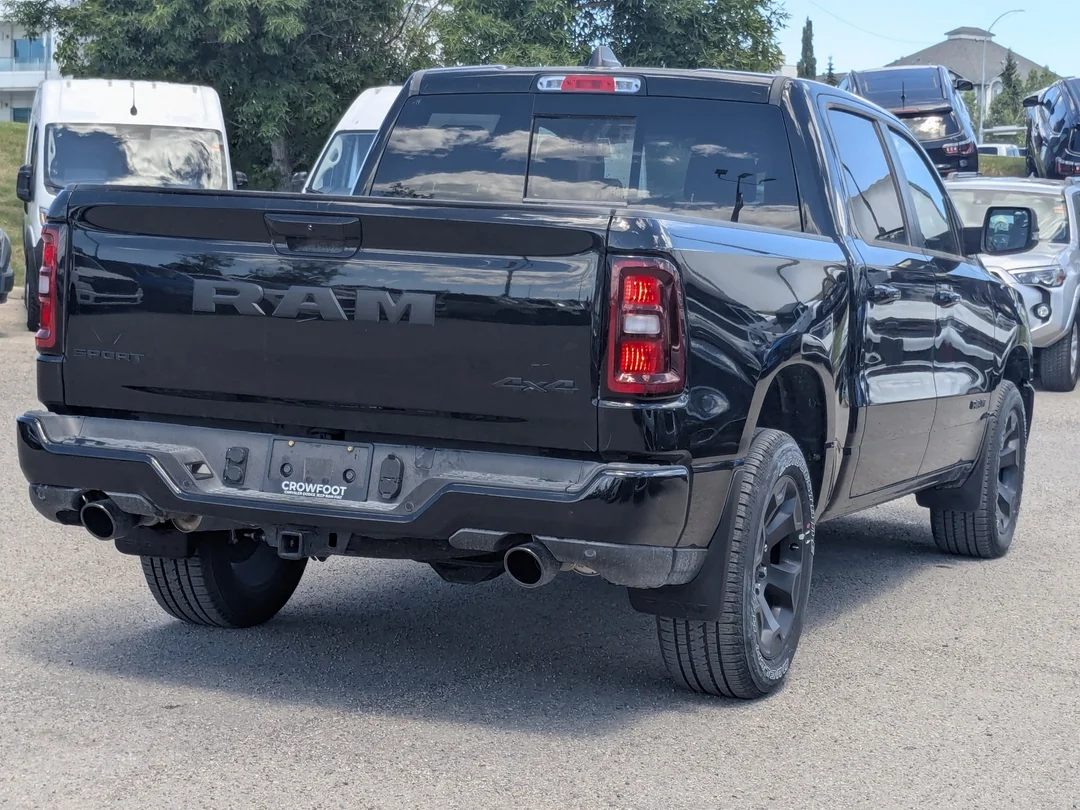 New 2026 Black RAM Sport - - 3.0L Hurricane Twin Turbo - Pano Sunroof - Sport Perf Hood - Trailer Brake & More! image 8