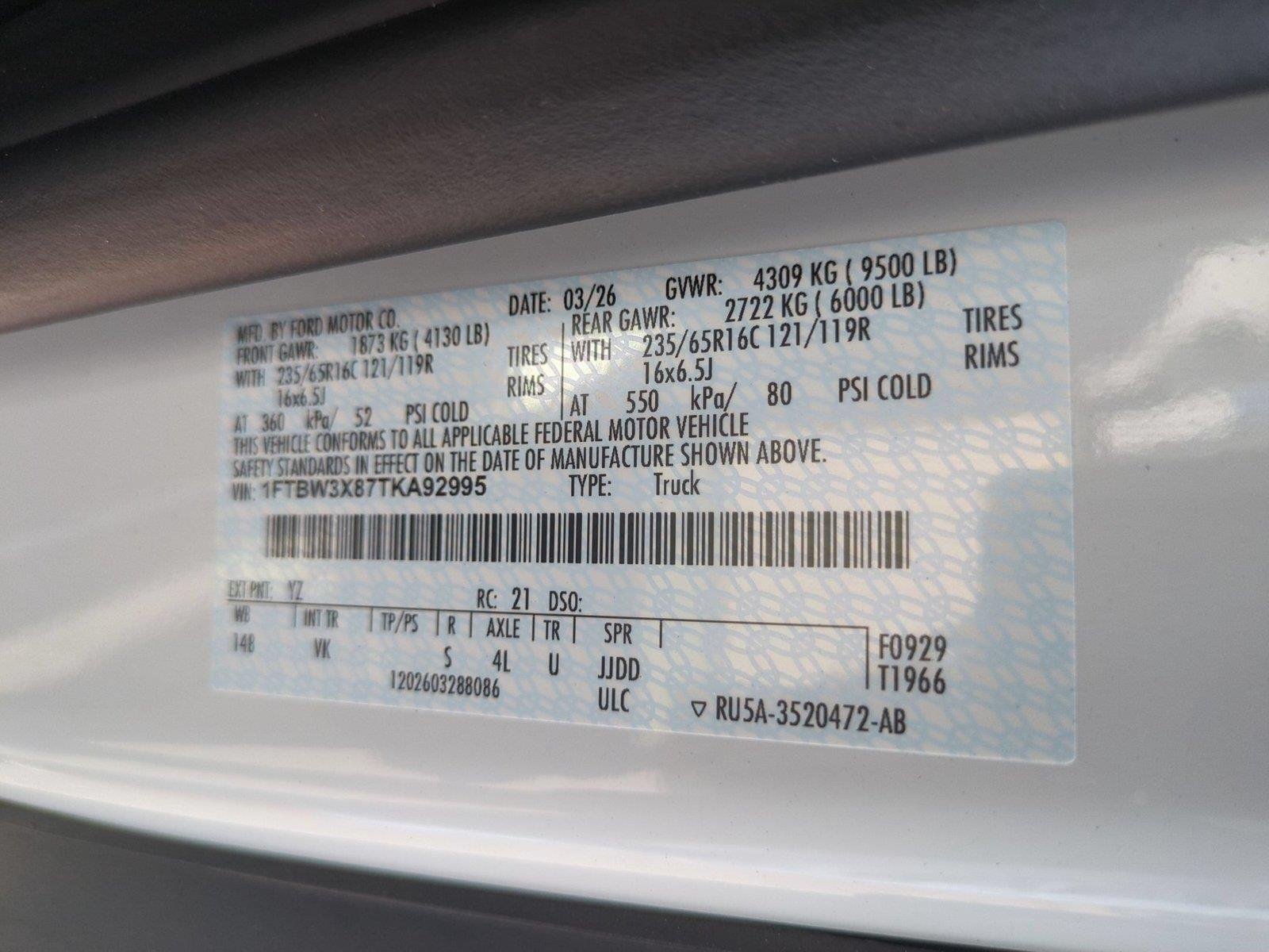 New 2026 Oxford White Ford Cargo Van image 35