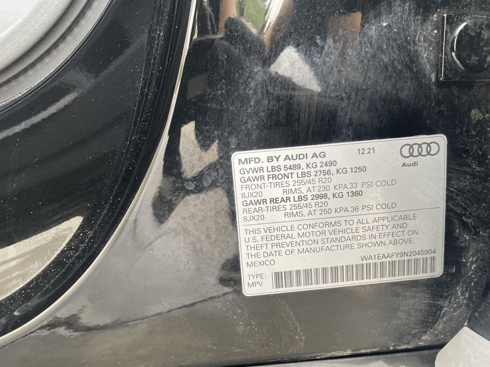 Used 2022 Mythos Black Metallic Audi S line Premium Plus image 21