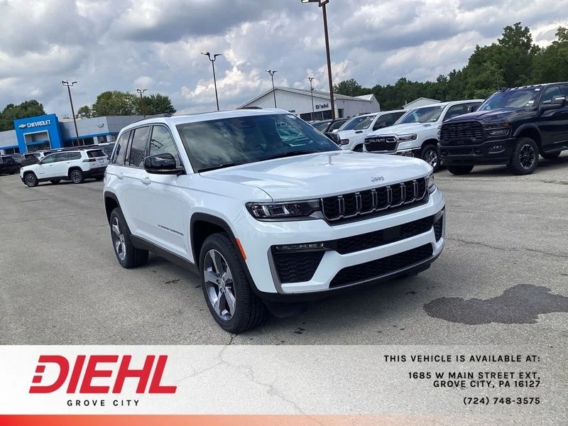 New 2026 Bright White Clear-Coat Exterior Paint Jeep Limited image 1