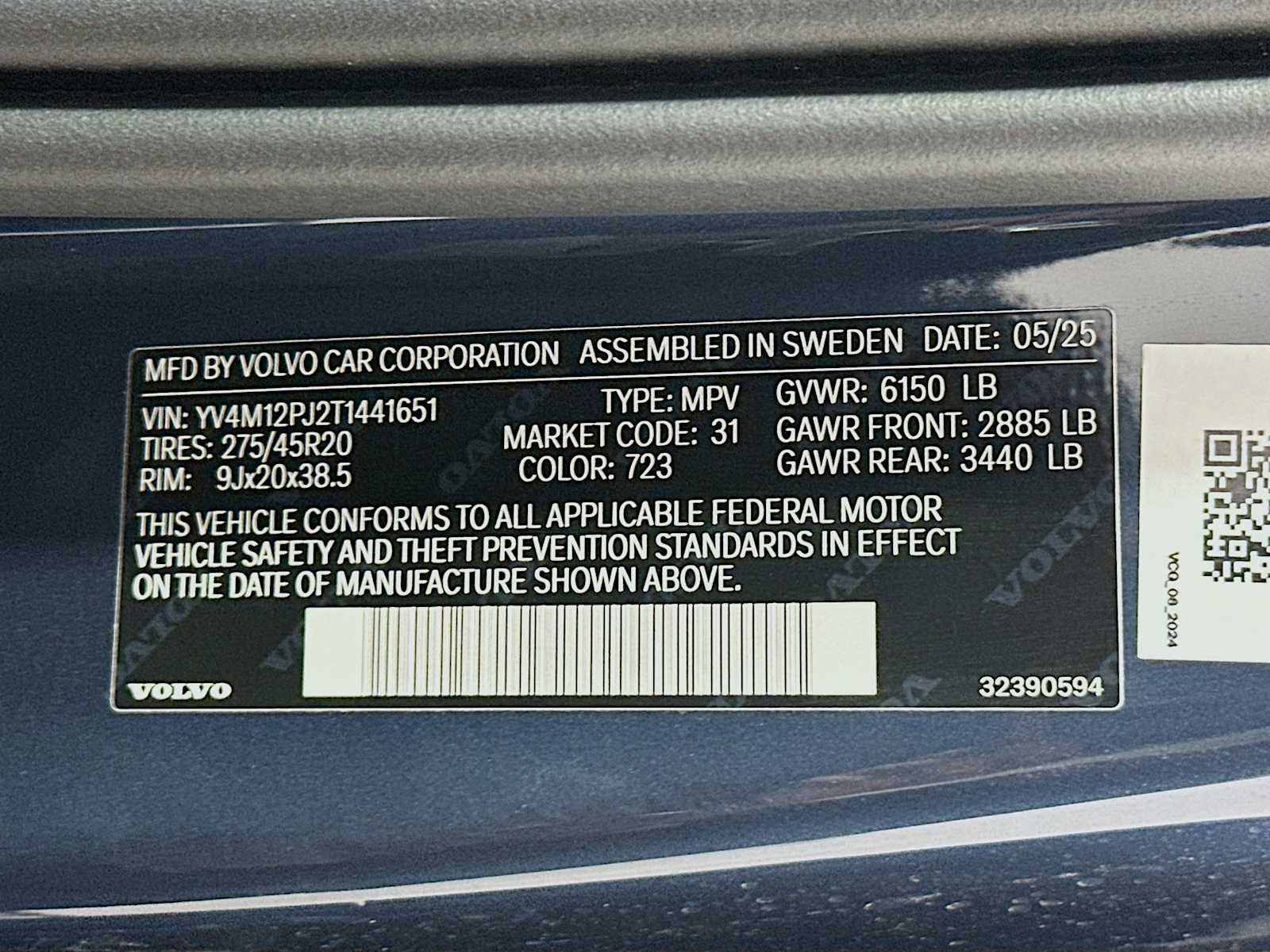 New 2026 Denim Blue Volvo Core image 31