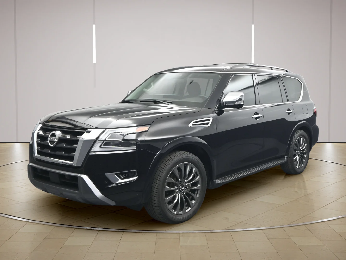 Certified Used 2024 Super Black Nissan Platinum image 3