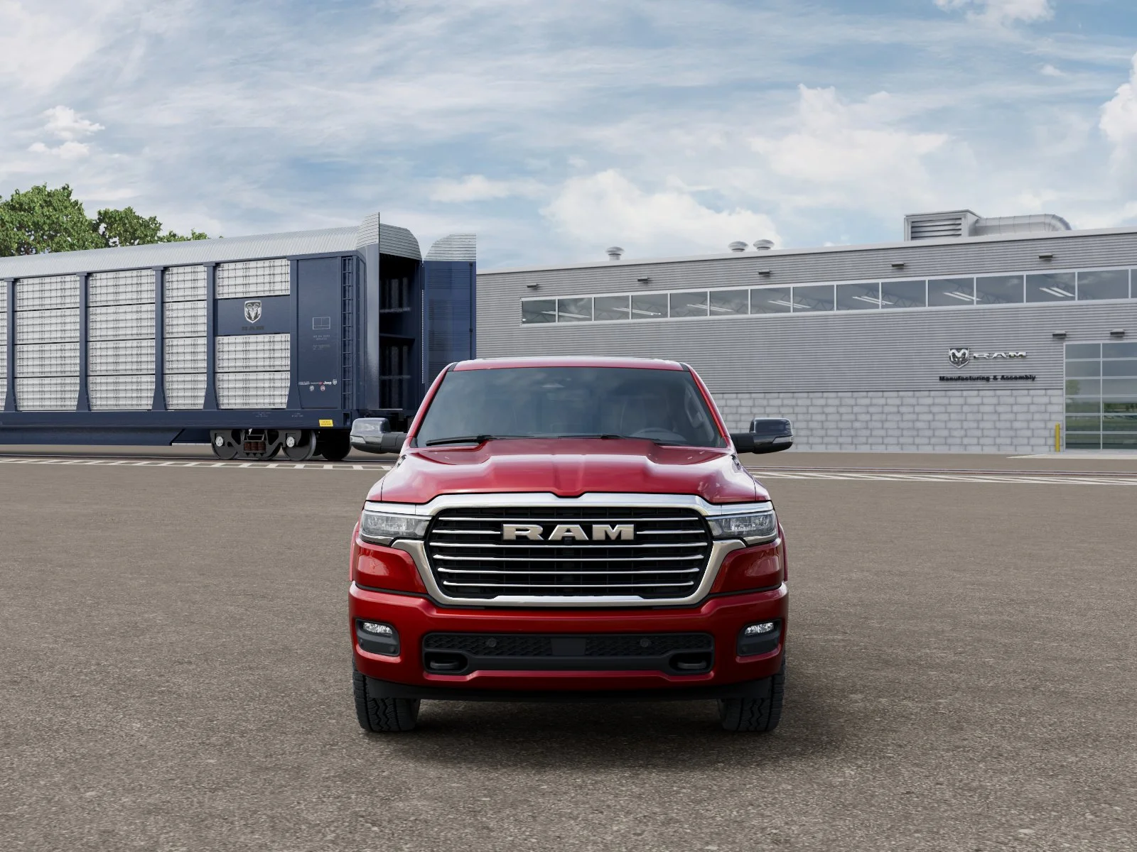 New 2026 Molten Red Pearl-Coat Exterior Paint RAM LARAMIE image 6