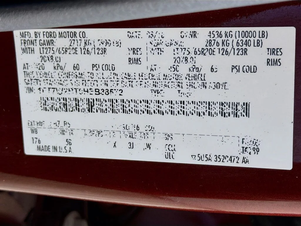 Used 2017 Red Ford Lariat image 30
