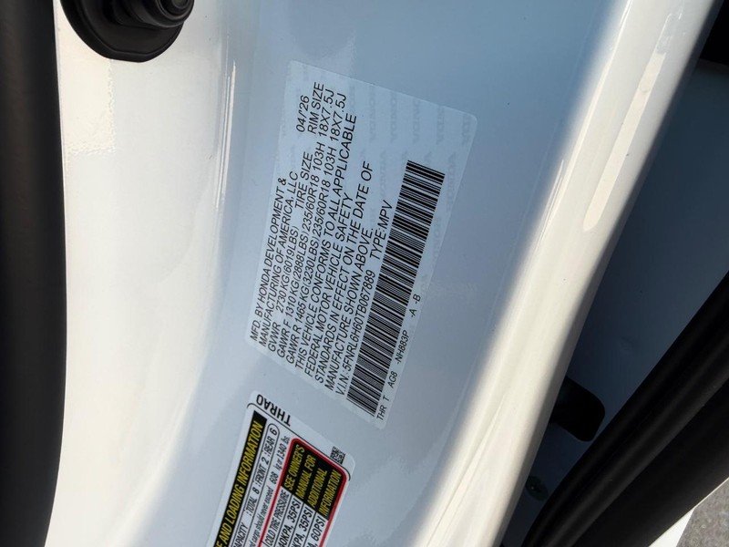 New 2026 Platinum White Pearl Honda EX-L image 26
