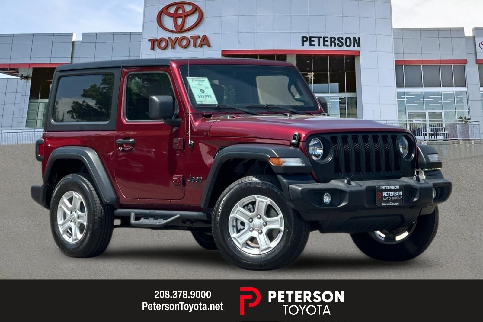 Used 2021 Red Jeep Sport S image 1