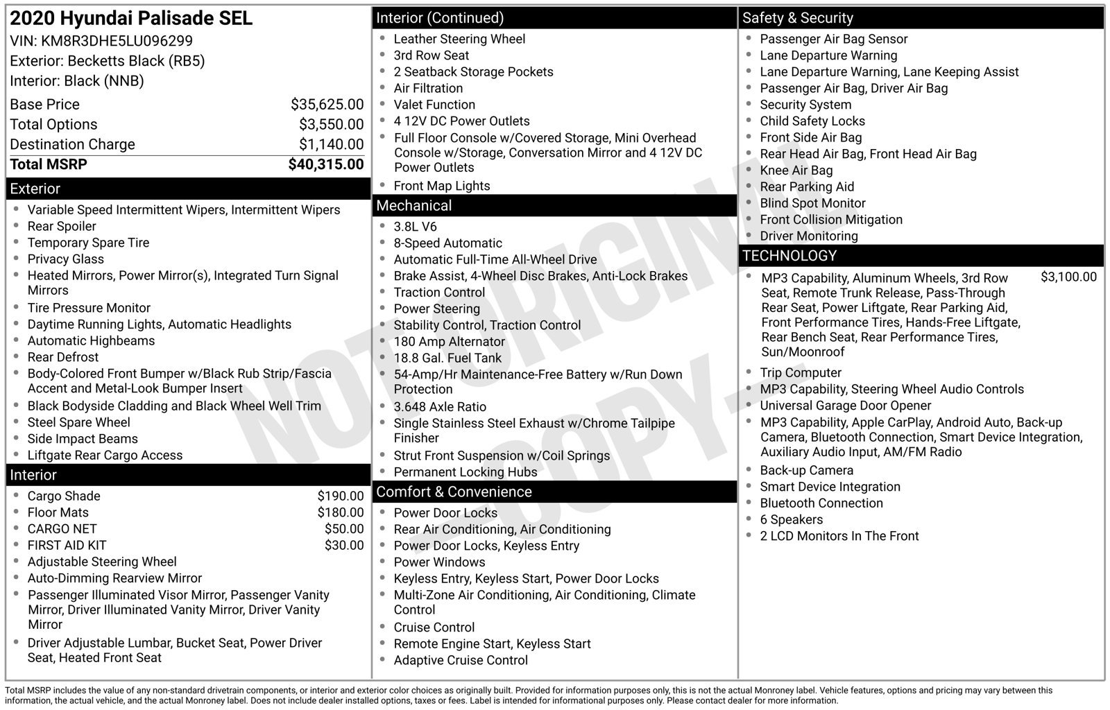 Used 2020 Black Hyundai SEL image 4