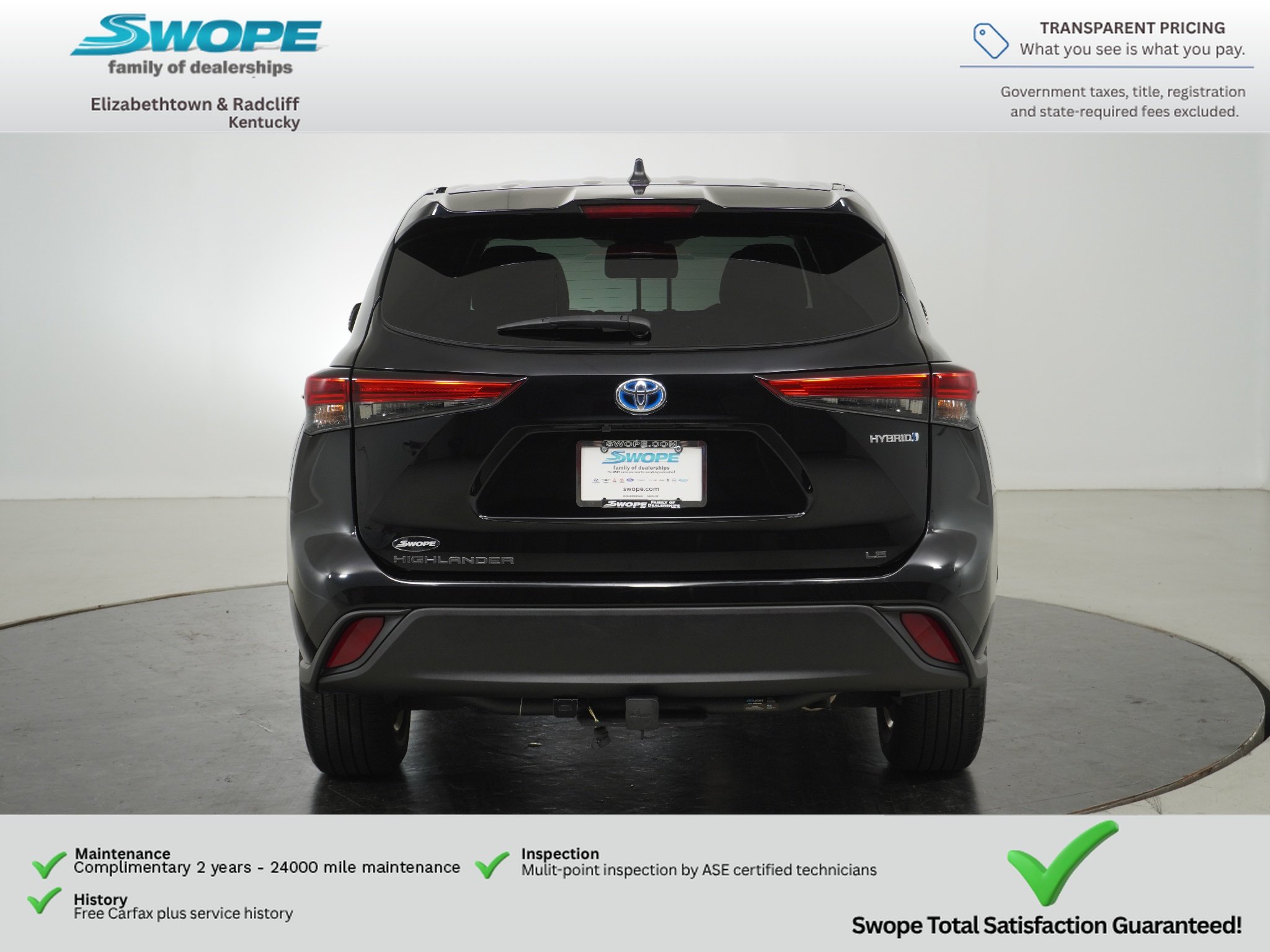 Used 2023 Midnight Black Metallic Toyota Hybrid LE image 5