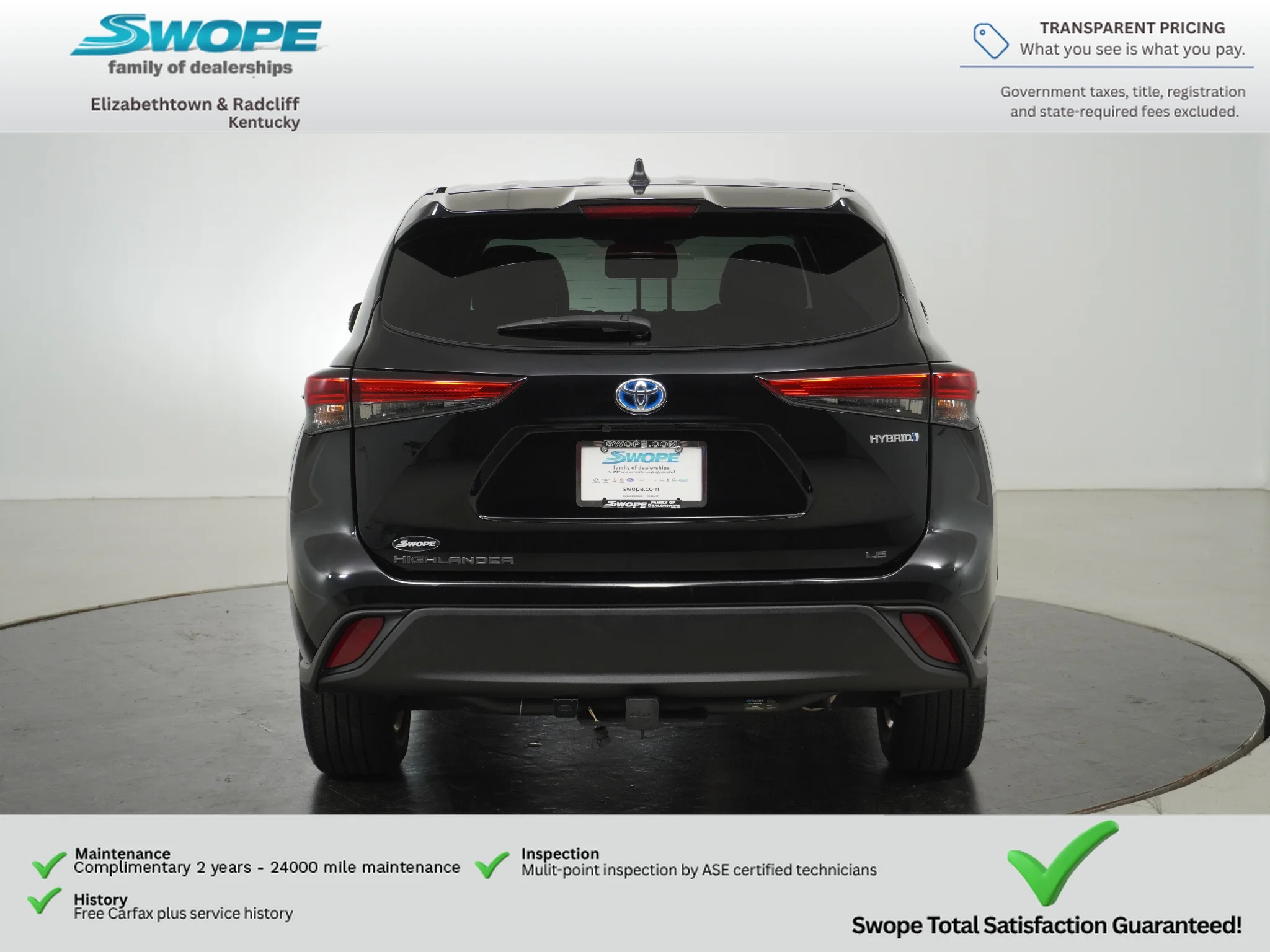 Used 2023 Midnight Black Metallic Toyota Hybrid LE image 5