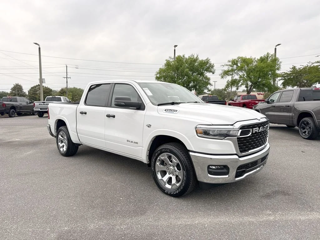 New 2026 Bright White Clear-Coat Exterior Paint RAM Big Horn/Lone Star image 1
