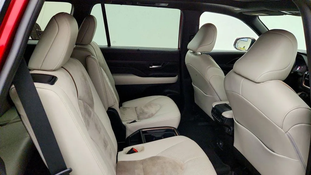 Used 2025 Ruby Flare Pearl Toyota Hybrid MAX Platinum AWD w/ Illuminated Cargo Sill image 23