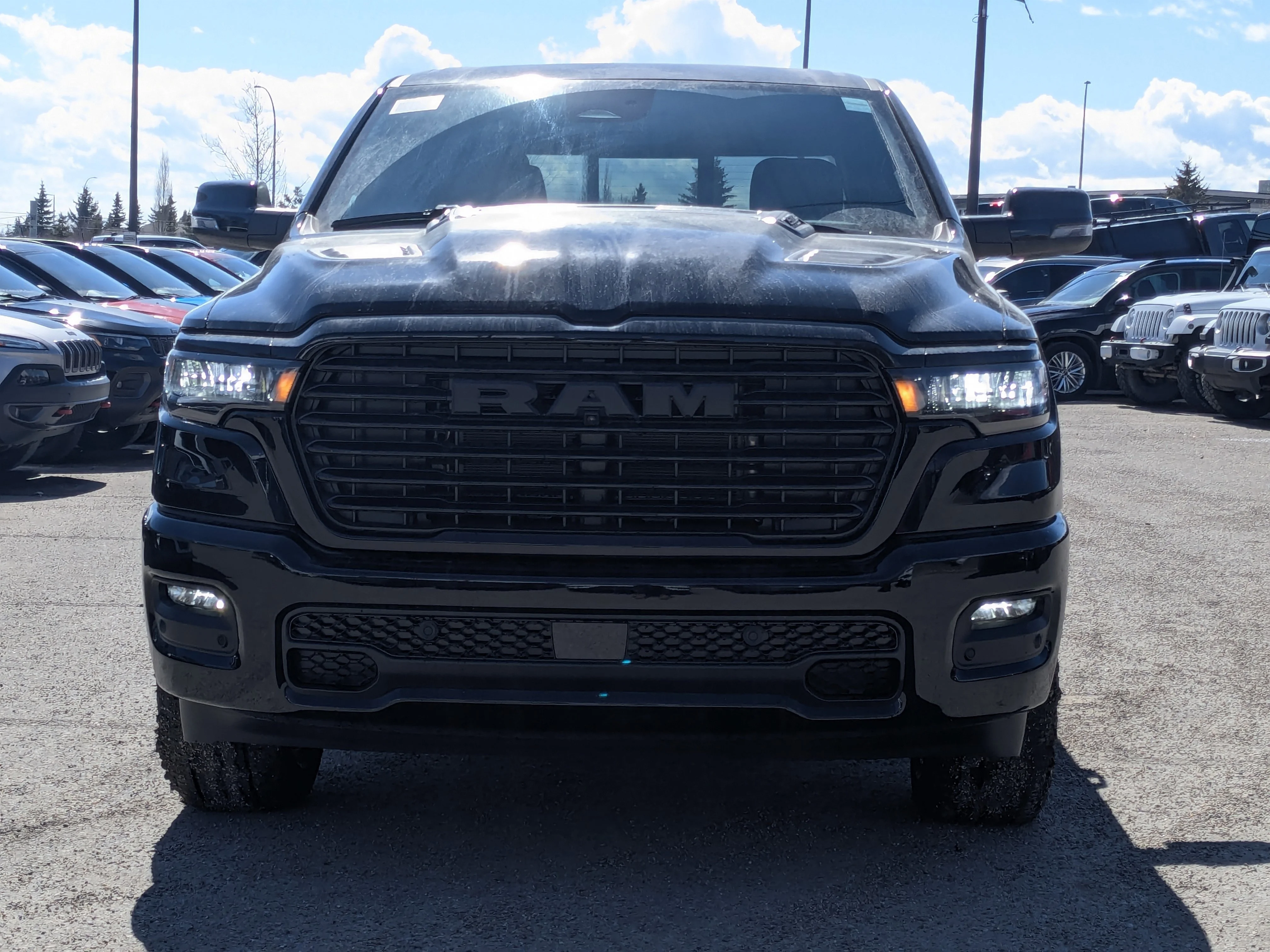 New 2026 Black RAM Sport - - Dual?Pane Panoramic Sunroof - Steel Sport Hood - Trailer Brake Control - 5.7L HEMI V8 eTor image 3