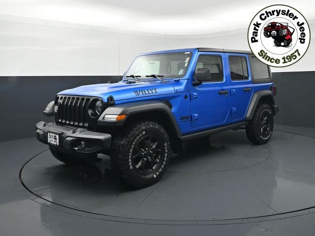 Certified 2022 Jeep Wrangler Unlimited Willys with VIN 1C4HJXDN7NW278283 for sale in Burnsville, Minnesota
