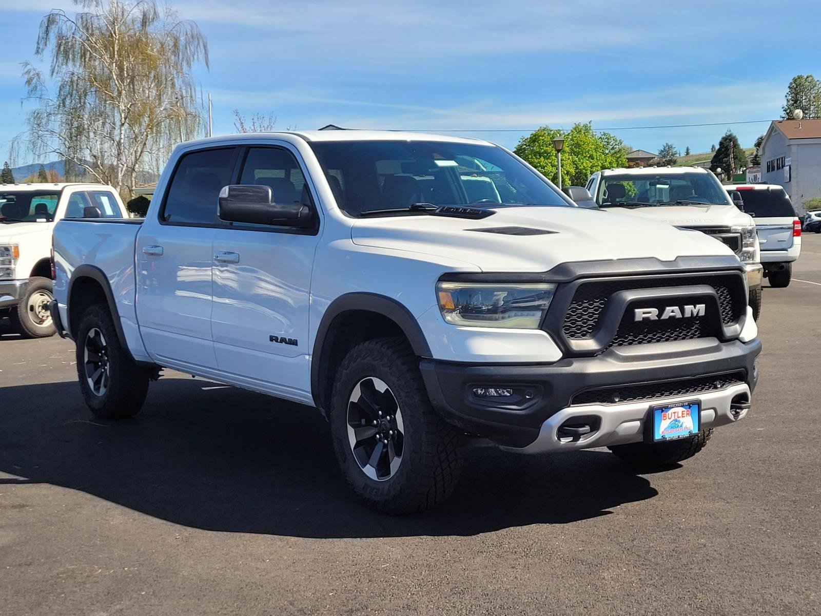 Used 2021 Bright White Clearcoat Ram Rebel image 3