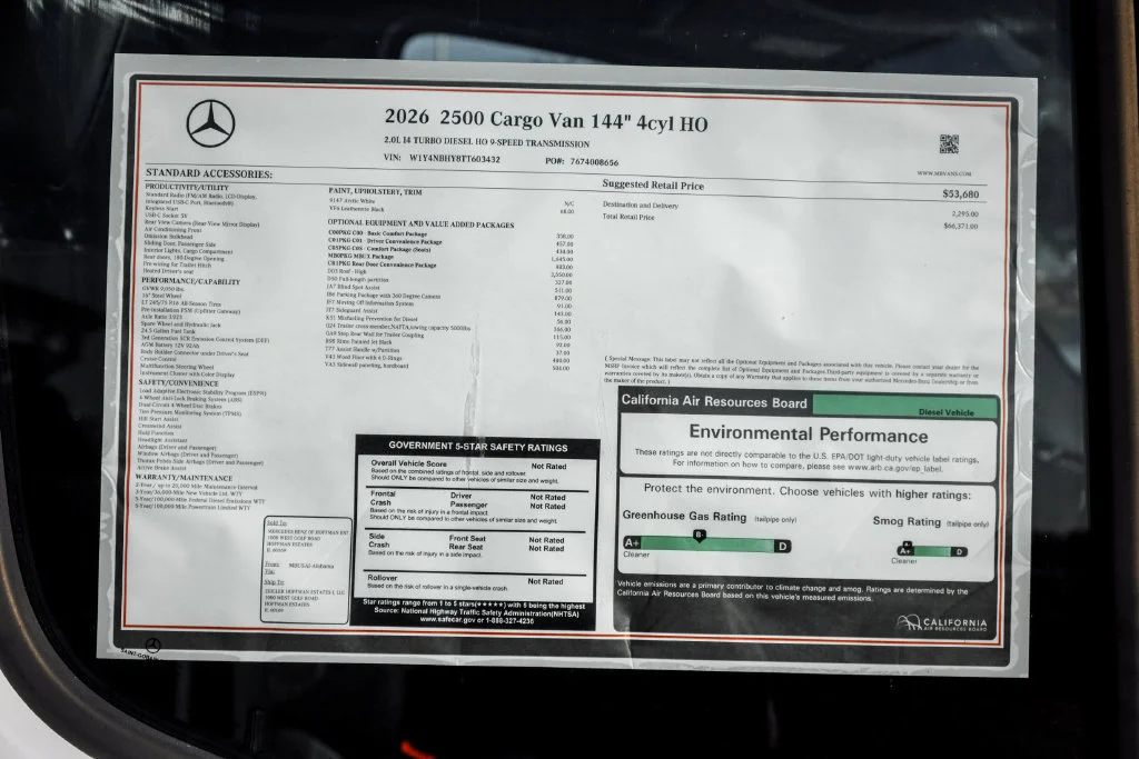 New 2026 Arctic+White Mercedes-Benz Cargo 144 WB image 51