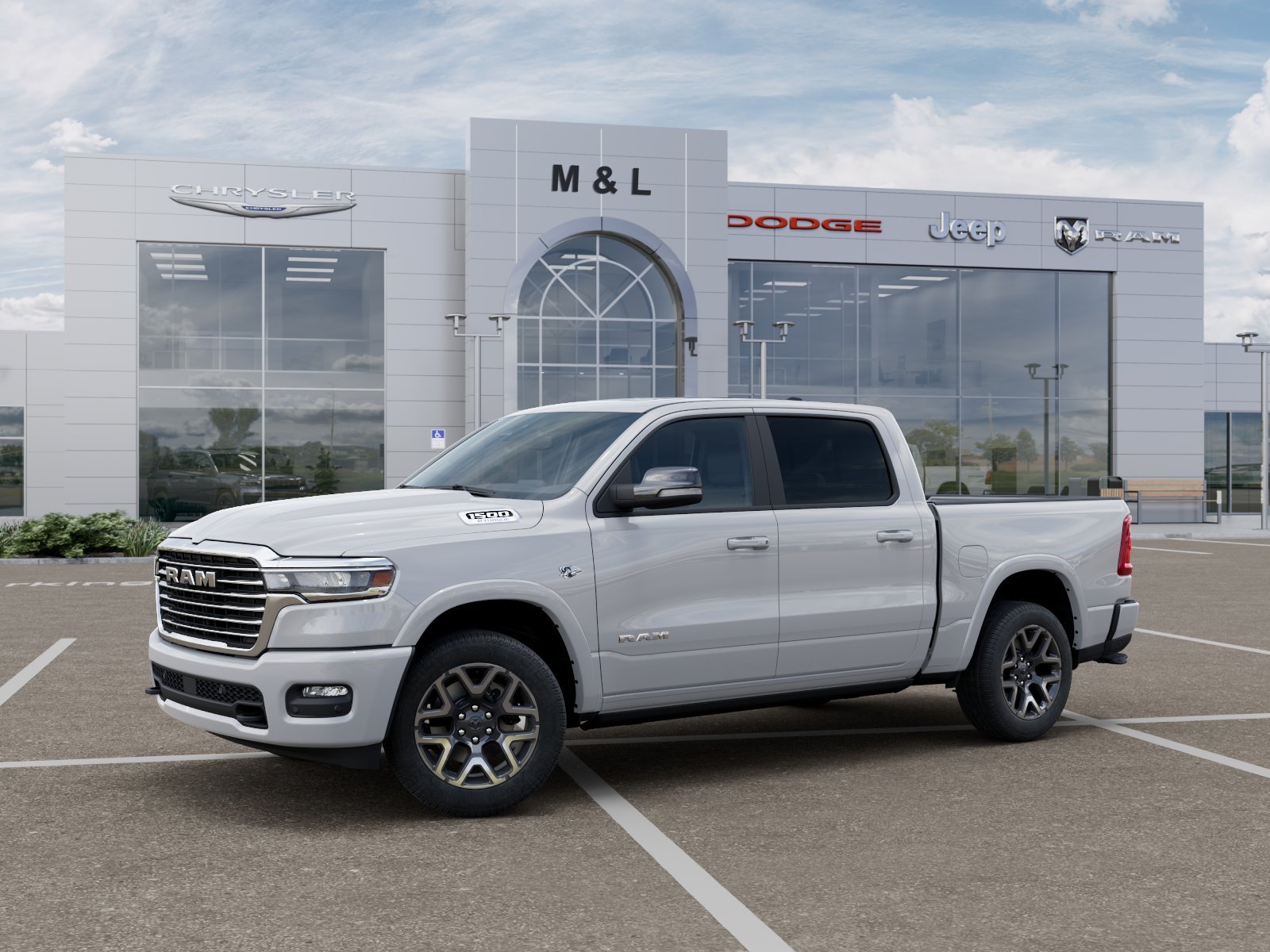 New 2026 Bright White Clear-Coat Exterior Paint RAM Laramie image 29