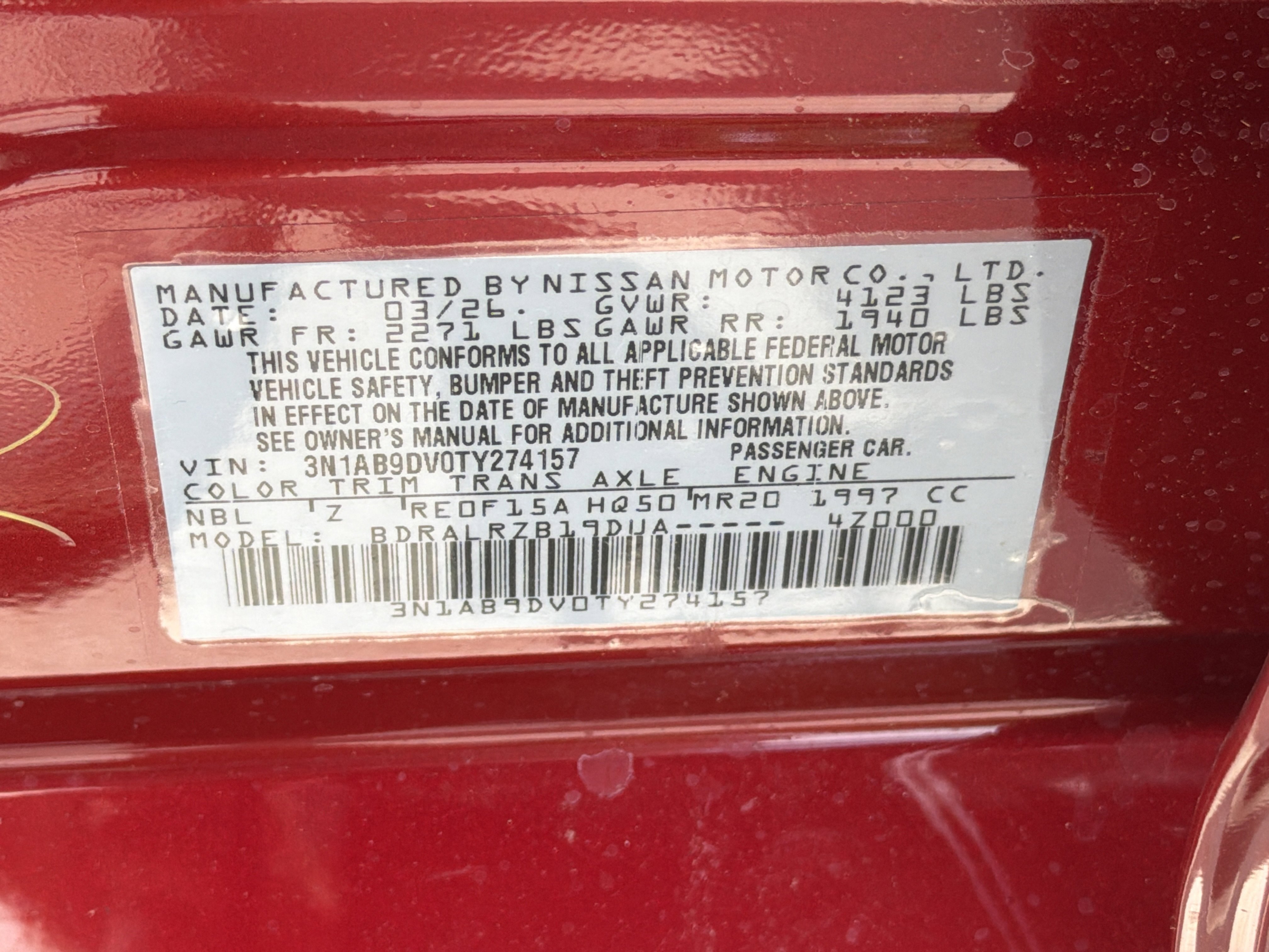 New 2026 Scarlet Ember Tintcoat Nissan SR image 35