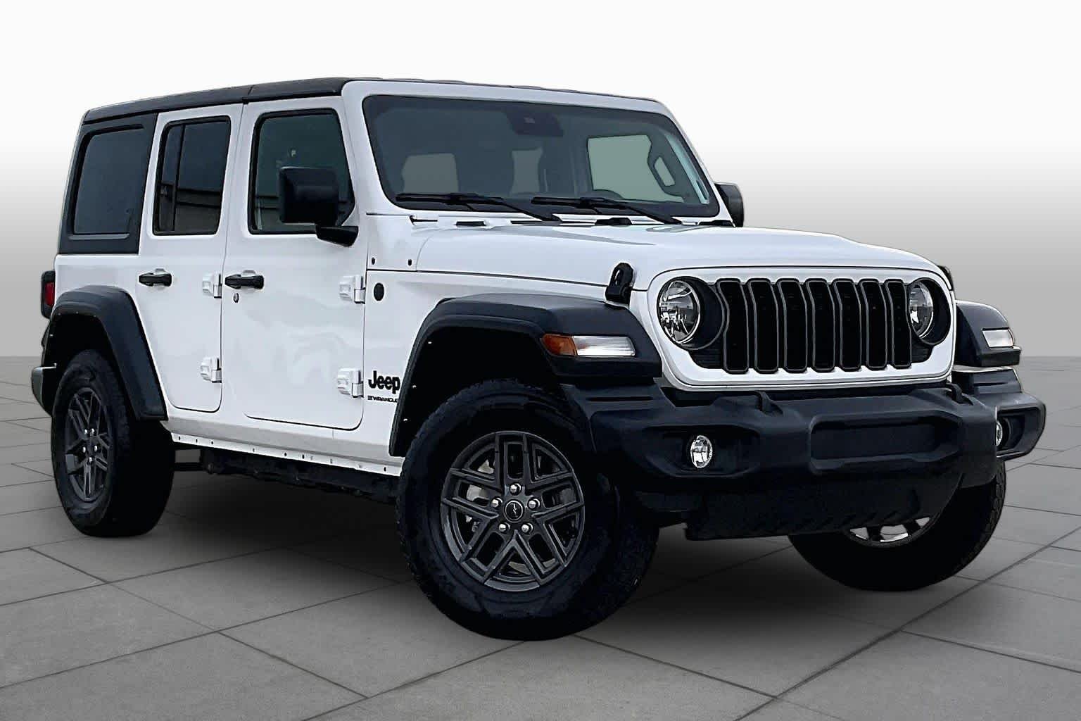 Used 2024 Bright White Clearcoat Jeep Sport S image 2