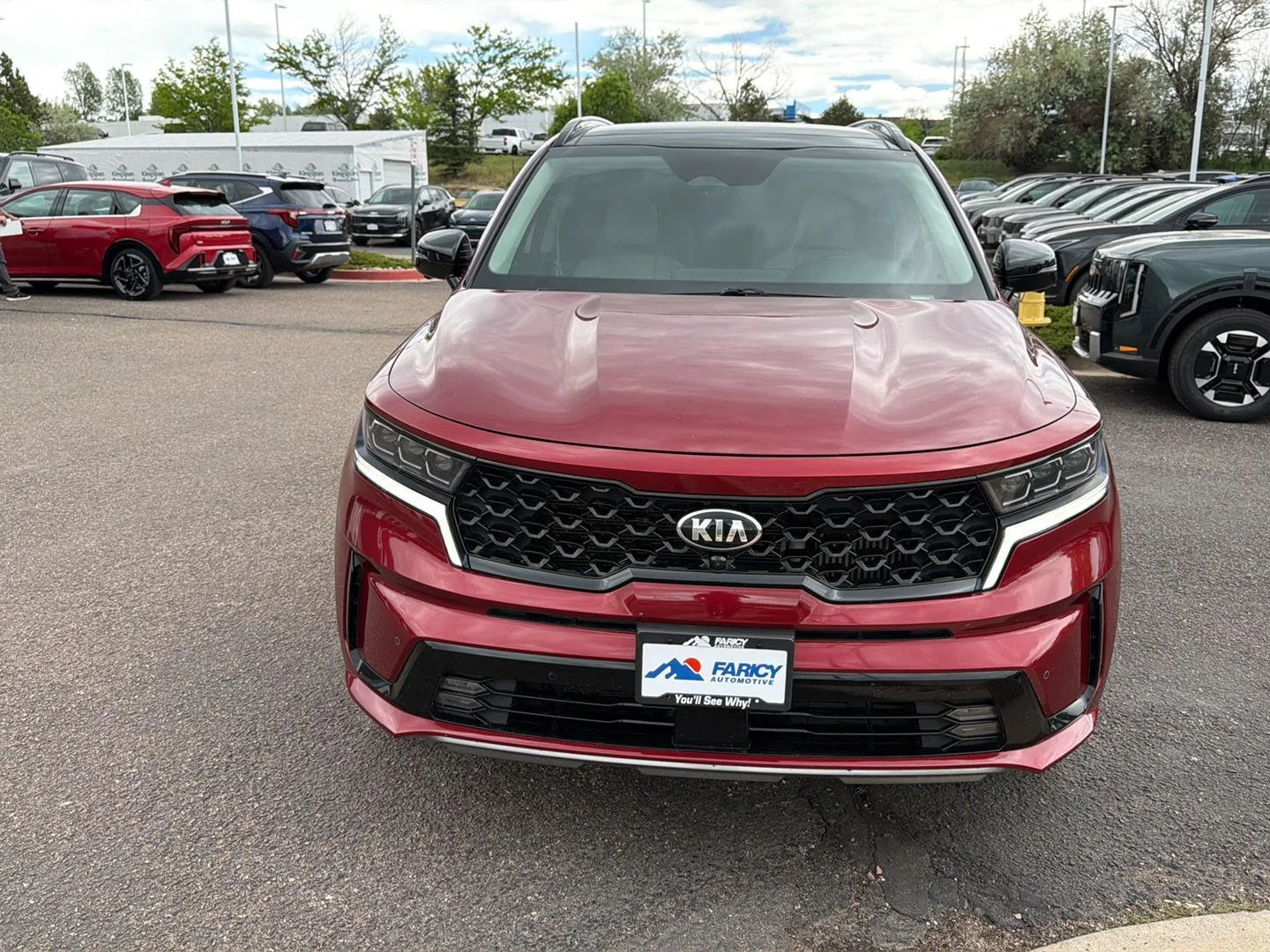 Used 2021 Passion Red Tintcoat Kia SX Prestige image 2