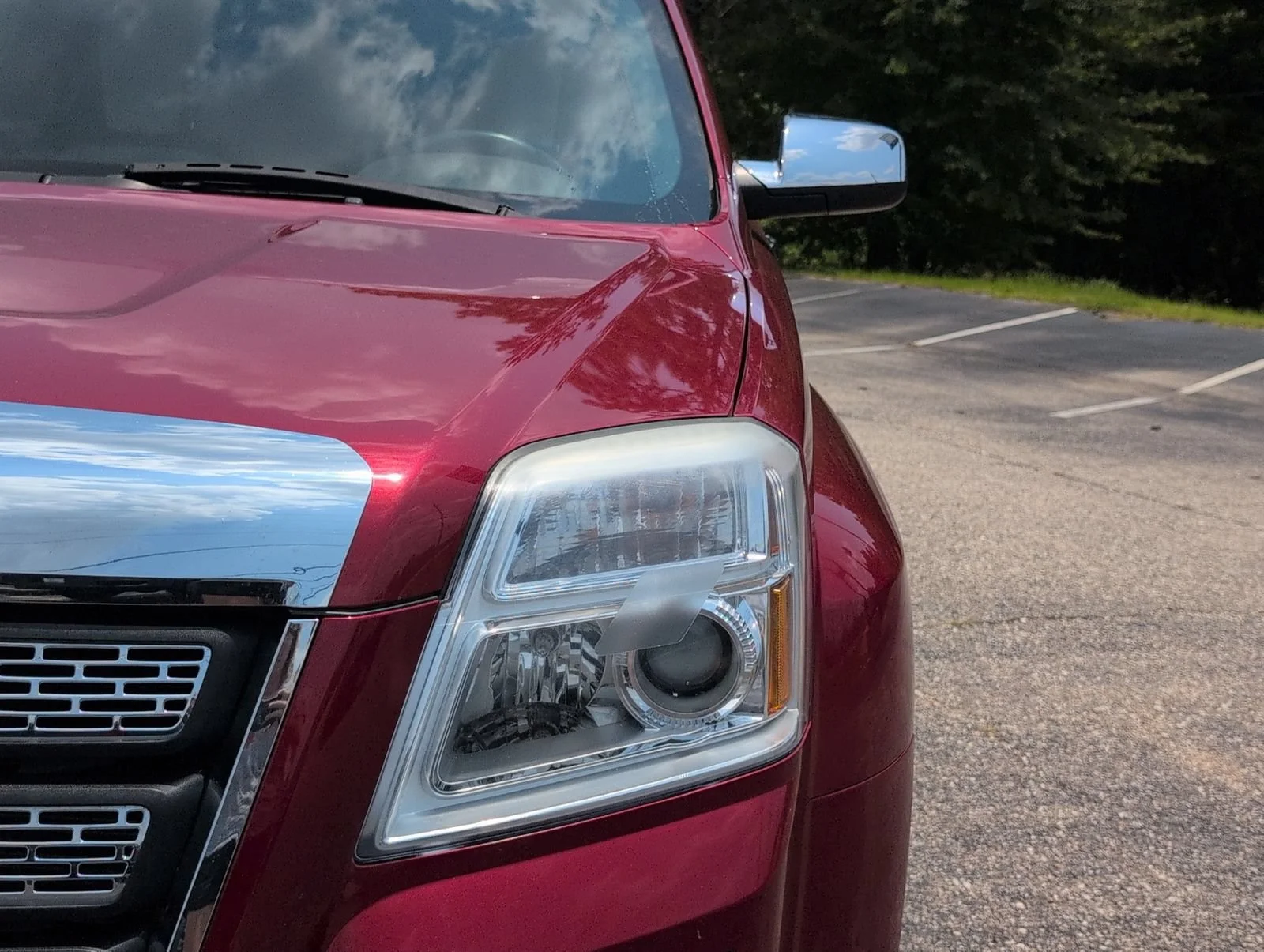 Used 2015 CRYSTAL RED TINTCOAT GMC SLT image 12