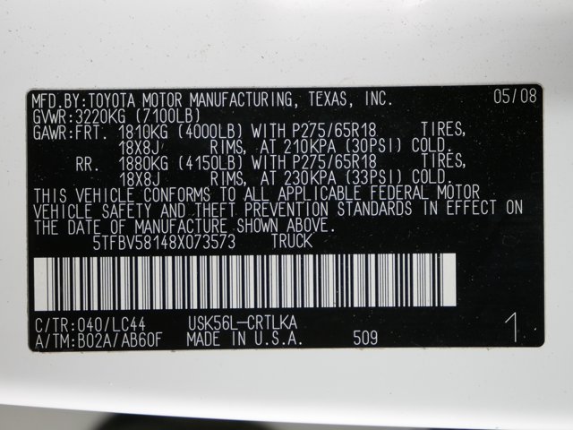 Used 2008 Super White Toyota Double Cab Limited w/ TRD Off-Road Pkg image 33