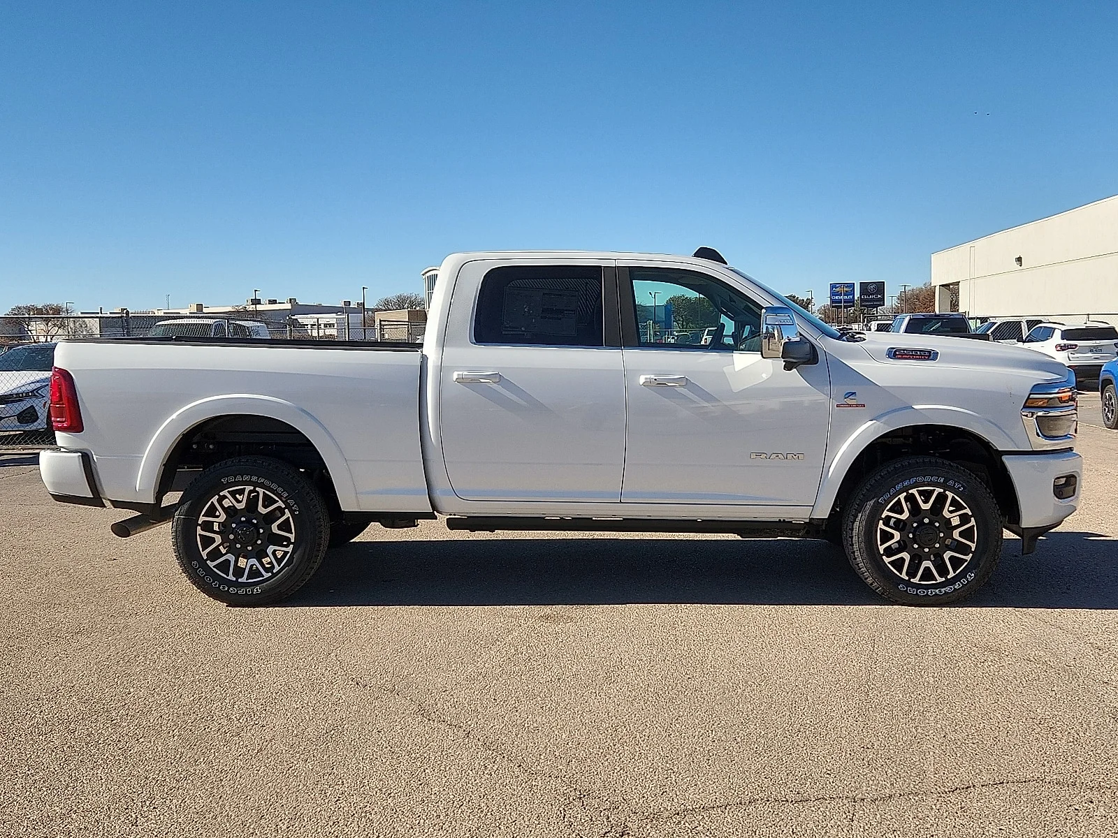 New 2026 Bright White Clear-Coat  Paint Ram LIMITED LONGHORN CREW CAB 4X4 6