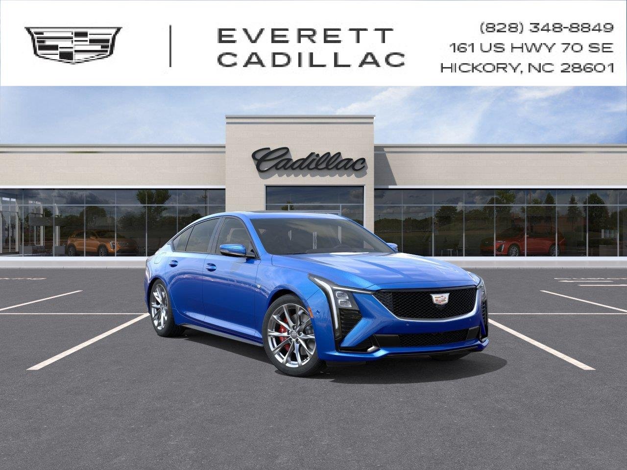 Coastal Blue Metallic 2026 Cadillac CT5 Sedan Rear-Wheel Drive