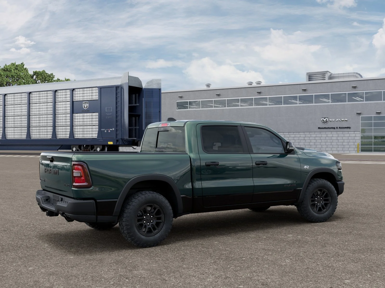 New 2026 Serrano-Green Metallic Exterior Paint RAM REBEL image 4