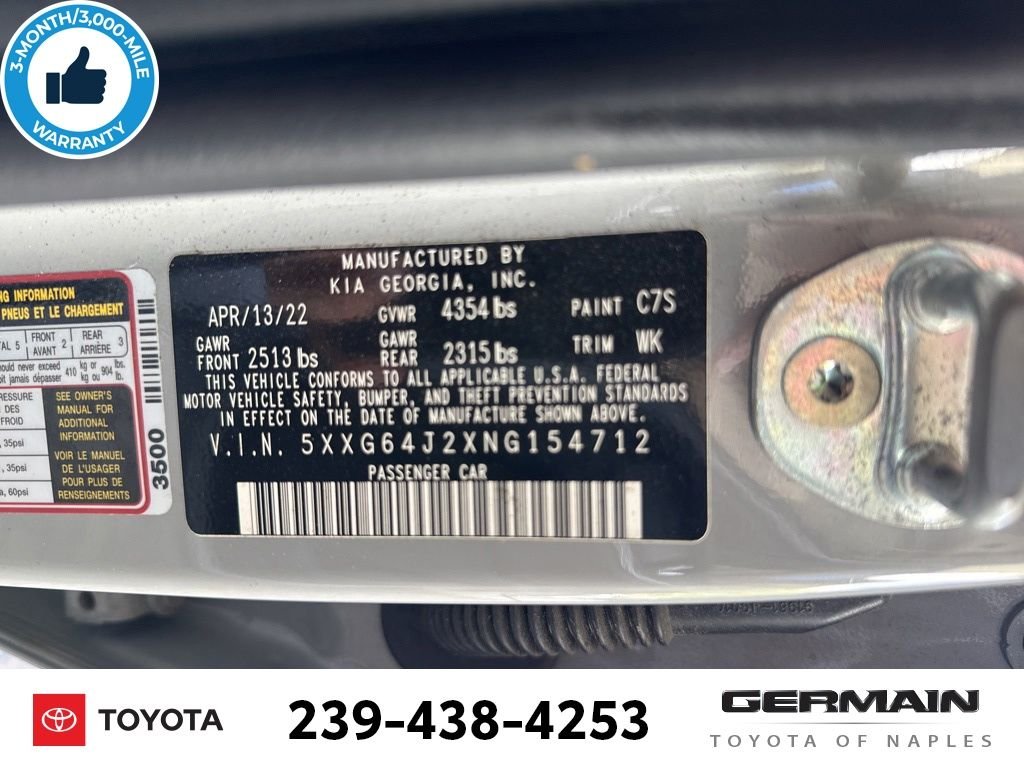 Used 2022 Gray Kia GT-Line image 25