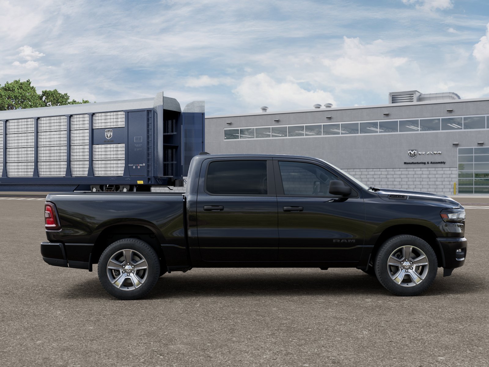 New 2026 Diamond Black Crystal Pearl-Coat Exterior Paint RAM  image 12