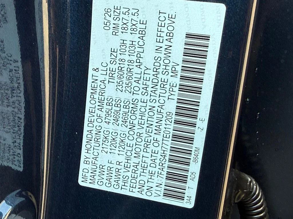 New 2026 Canyon River Blue Metallic Honda EX-L image 27