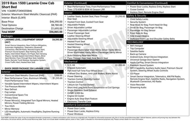 Used 2019 Gray Ram Laramie image 2
