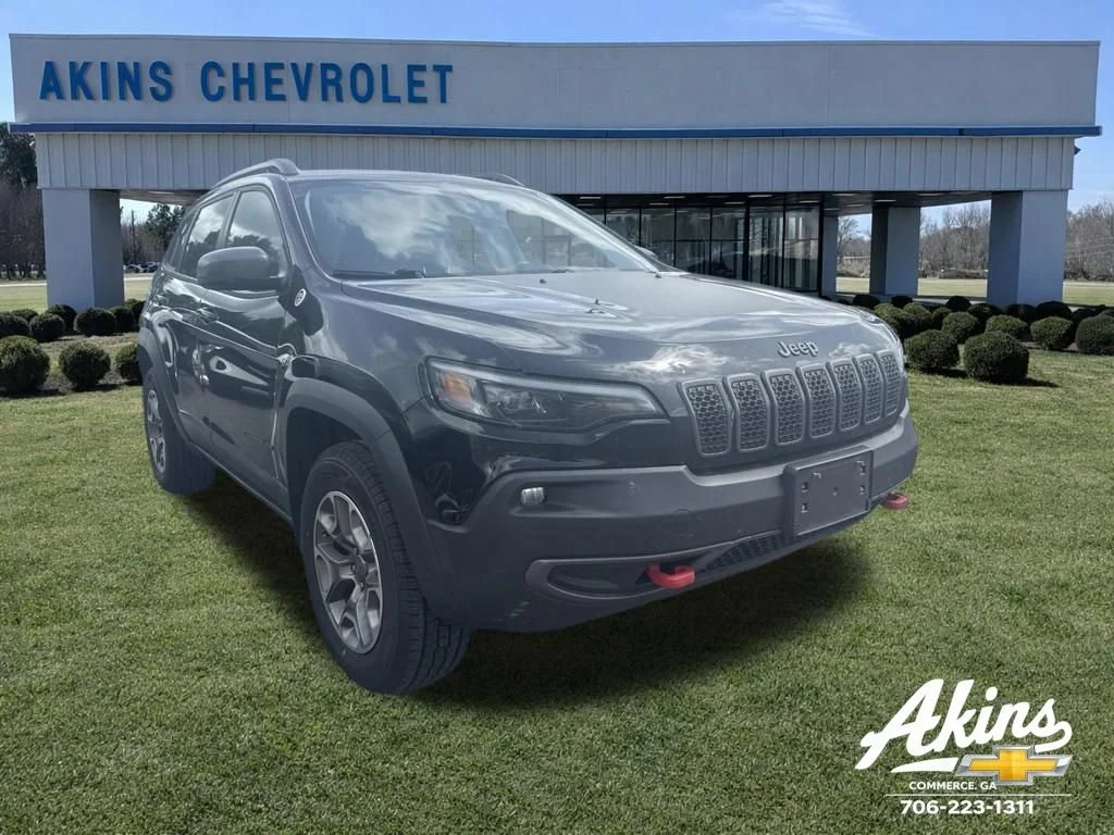 Used 2020 Black Jeep Trailhawk 4x4 image 1