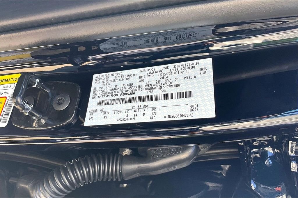 New 2026 Antimatter Blue Metallic Ford Raptor image 11