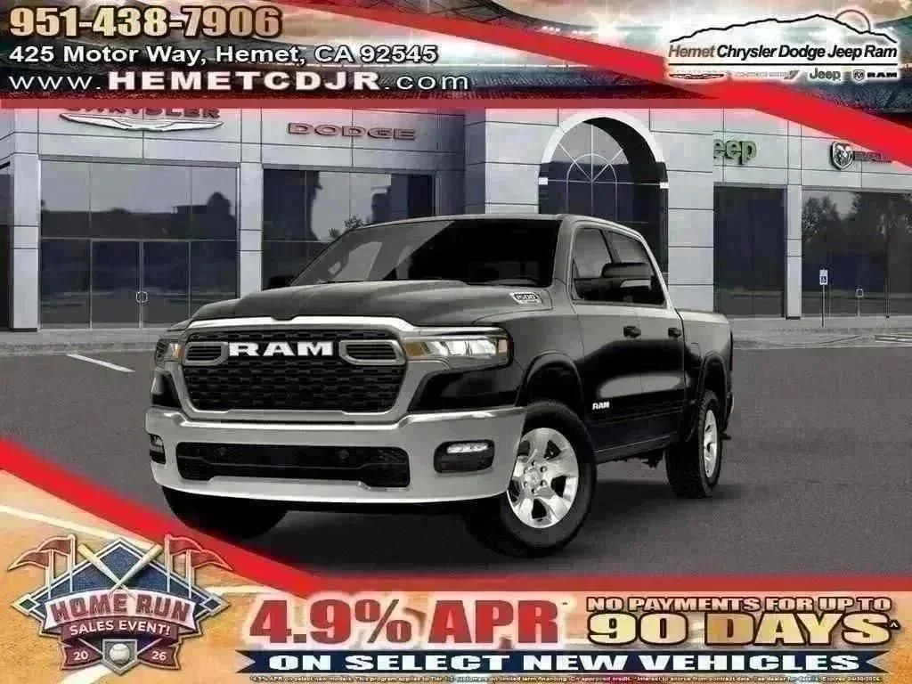 New 2026 Diamond Black Crystal Pearlcoat RAM Big Horn image 12