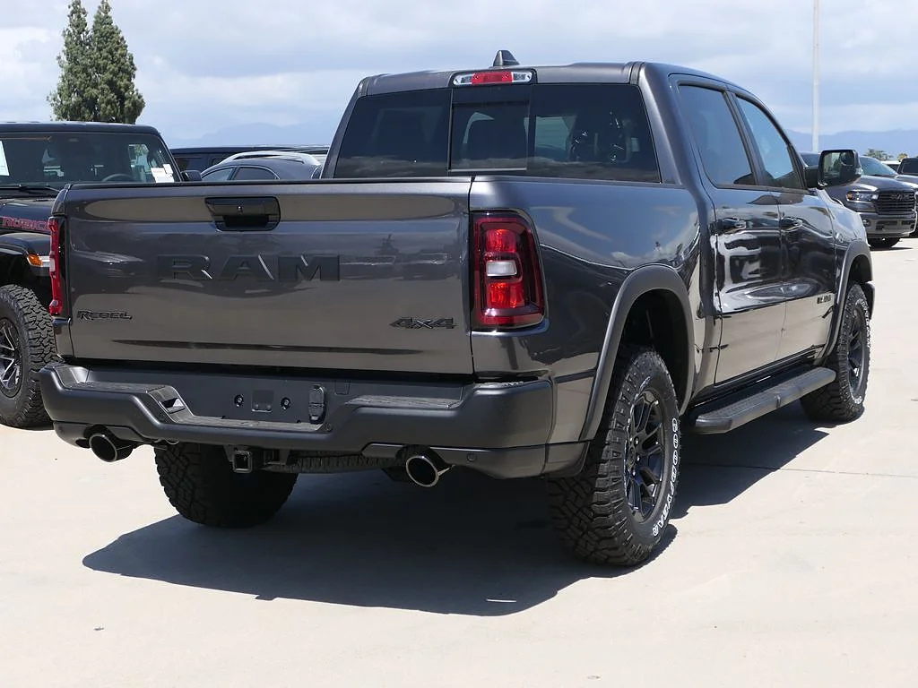 New 2026 Granite Crystal Metallic Clear Coat RAM Rebel Crew Cab 4x4 5