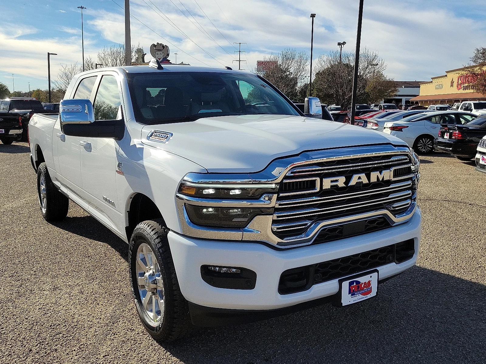 New 2026 PW7 Bright Whit Ram LARAMIE MEGA CAB 4X4 6