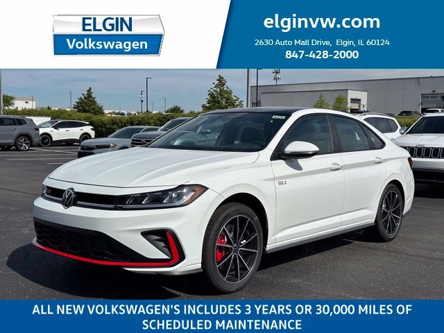 Pure White 2026 Volkswagen Jetta GLI Sedan Front-Wheel Drive