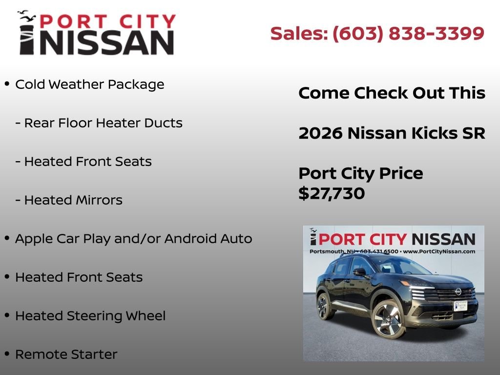New 2026 Super Black Nissan SR image 9