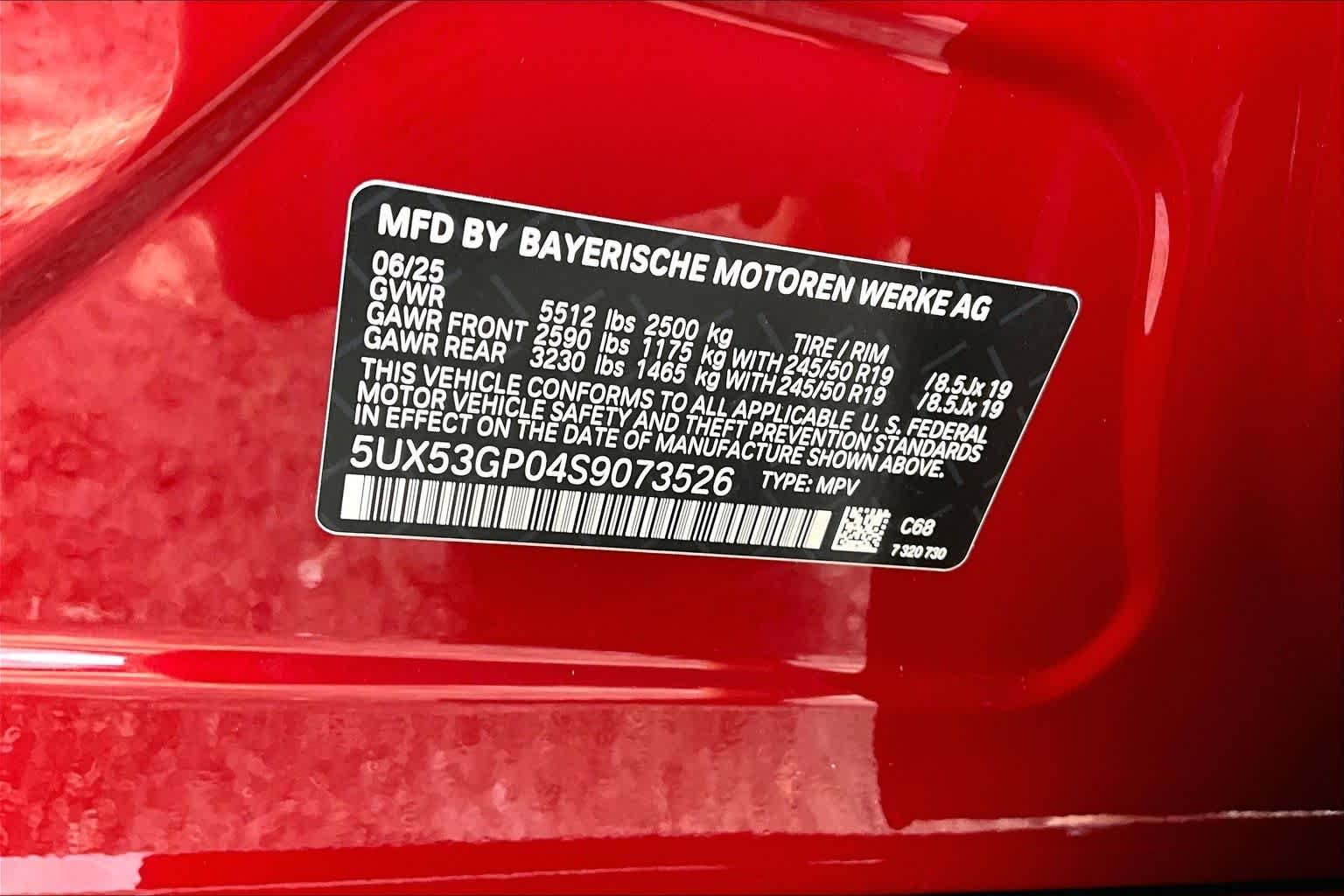 Certified Used 2025 Vegas Red Metallic BMW 30 xDrive image 34